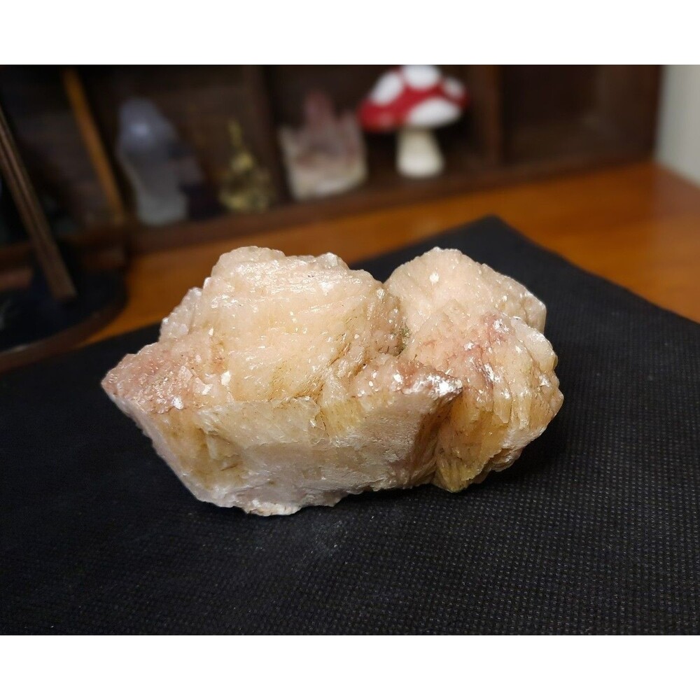Rare High-luster Roseblush Hematite Peach Stilbite